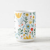 Psalm 46:10 Floral Coffee Mug Koffiemok (Center)