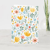 Psalm 46:10 Floral Greeting Card Kaart (Achterkant)