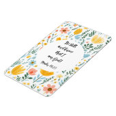 Psalm 46:10 Floral Magnet Magneet (Linkerzijde)