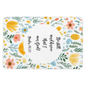 Psalm 46:10 Floral Magnet Magneet (Horizontaal)