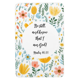 Psalm 46:10 Floral Magnet Magneet