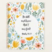 Psalm 46:10 Floral Planner (Voorkant)