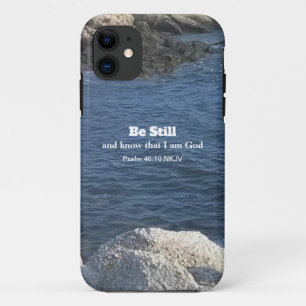 Psalm 46:10 Foto van Ocean Christelijk Blue Case-Mate iPhone Case
