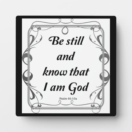 PSALM 46-10 FOTOPLAAT (Voorkant)