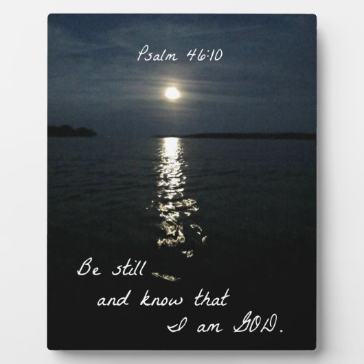 Psalm 46:10 fotoplaat (Voorkant)