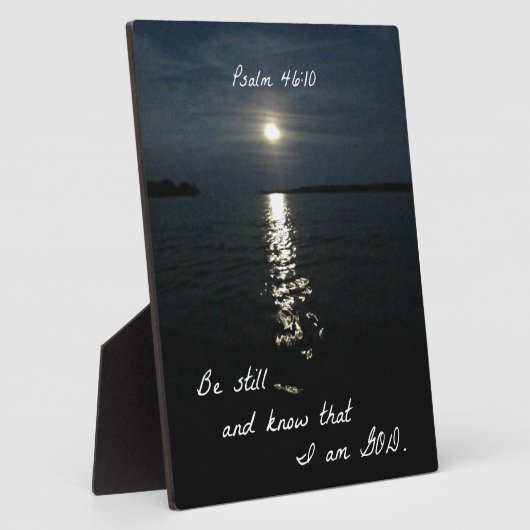 Psalm 46:10 fotoplaat (Zijkant)