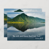 Psalm 46 10 Geheugen Kaart (Voorkant / Achterkant)