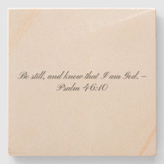 Psalm 46:10, Geschenk Onderzetter (Voorkant)