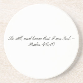 Psalm 46:10, Geschenk Steen Onderzetter