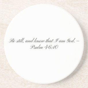 Psalm 46:10, Geschenk Steen Onderzetter