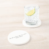 Psalm 46:10, Geschenk Steen Onderzetter (Zijkant)