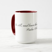 Psalm 46:10, Geschenkmok Mok (Voorkant links)