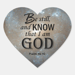 Psalm 46:10 hart sticker