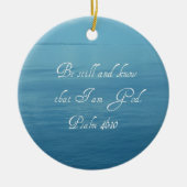 Psalm 46:10 keramisch ornament (Voorkant)