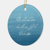 Psalm 46:10 keramisch ornament (Links)