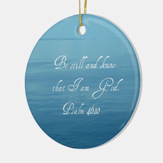 Psalm 46:10 keramisch ornament (Links)