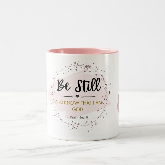 Psalm 46:10 Keramische Mok (Center)