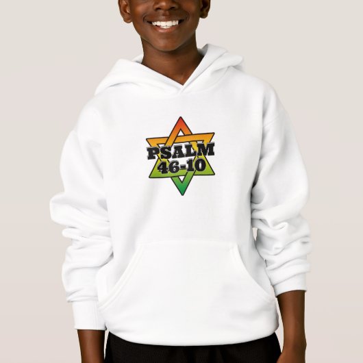 Psalm 46-10 - Kids Pullover Hoodie (Voorkant)