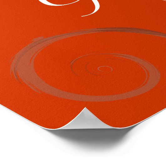 Psalm 46:10 Kies uw eigen kleur! Poster (Hoek)