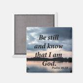 Psalm 46:10 magneet (Voorkant / Achterkant)