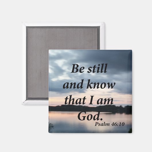 Psalm 46:10 magneet (Voorkant / Achterkant)