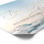 Psalm 46 10, nog steeds boven de wolk poster (Hoek)