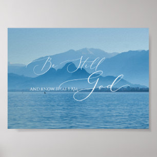 Psalm 46 10, nog steeds mistybergwater poster