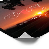 Psalm 46 10, nog steeds Sunset Kailua Kona Poster (Hoek)