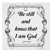 PSALM 46-10 PERFECT POSTER (Voorkant)