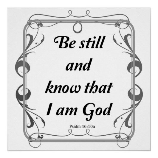 PSALM 46-10 PERFECT POSTER (Voorkant)