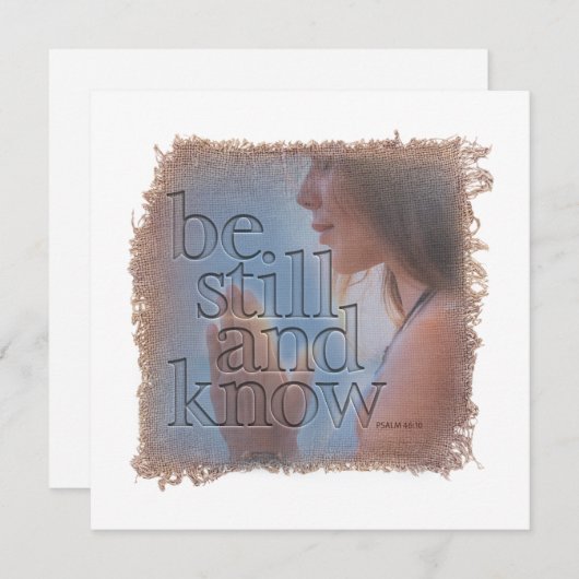 PSALM 46:10 - Personalized Notecard Notitiekaartje (Voorkant / Achterkant)