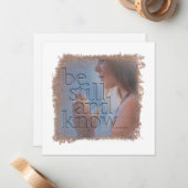 PSALM 46:10 - Personalized Notecard Notitiekaartje (Voorkant / Achterkant in situ)