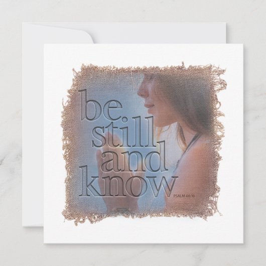 PSALM 46:10 - Personalized Notecard Notitiekaartje (Voorkant)