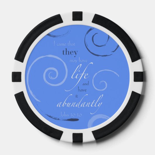 Psalm 46:10 poker chips (Voorkant)