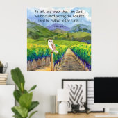 Psalm 46:10 poster (Thuiskantoor)