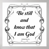 PSALM 46-10 POSTER (Voorkant)