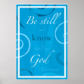 Psalm 46:10 poster (Voorkant)