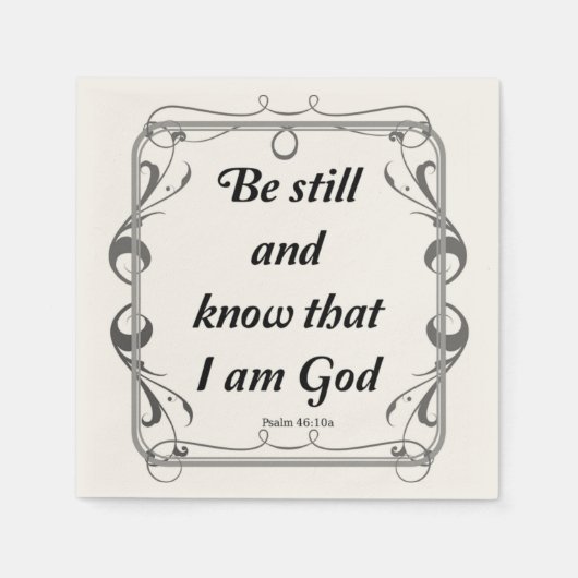 PSALM 46-10 SERVETTEN (Voorkant)