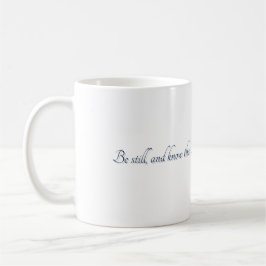 Psalm 46:10, (Stijl 2), Cadeaumok Koffiemok