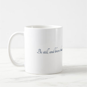 Psalm 46:10, (Stijl 2), Cadeaumok Koffiemok