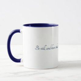 Psalm 46:10, (Stijl 2), Geschenkmok Mok
