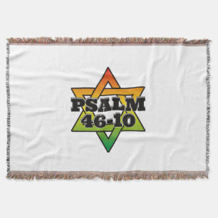Psalm 46-10 - Throw Blanket Deken