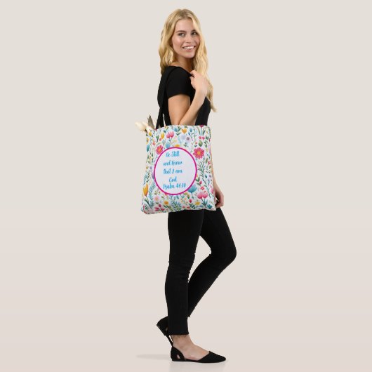 Psalm 46:10 Tote Bag (Op model)