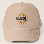 Psalm 46:10 Trucker Hat Trucker Pet (Voorkant)