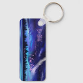 Psalm 46:10 Wees stil en ken bijbelvers Natuur Sleutelhanger (Achterkant)