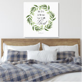 Psalm 46:10 Wees stil en weet Canvas Afdruk (Insitu (Slaapkamer))