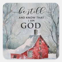 Psalm 46:10 Wees stil en weet dat ik de wintersnee