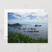 Psalm 46:10 Wees stil en weet dat ik God ben Briefkaart (Voorkant / Achterkant)