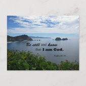 Psalm 46:10 Wees stil en weet dat ik God ben Briefkaart (Voorkant)