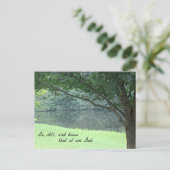 Psalm 46:10 Wees stil en weet dat ik God ben. Briefkaart (Staand voorkant)